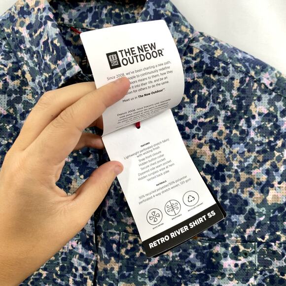 Topo Designs XS Retro River Shirt in Slate Meteor NEW - Picture 3 of 5